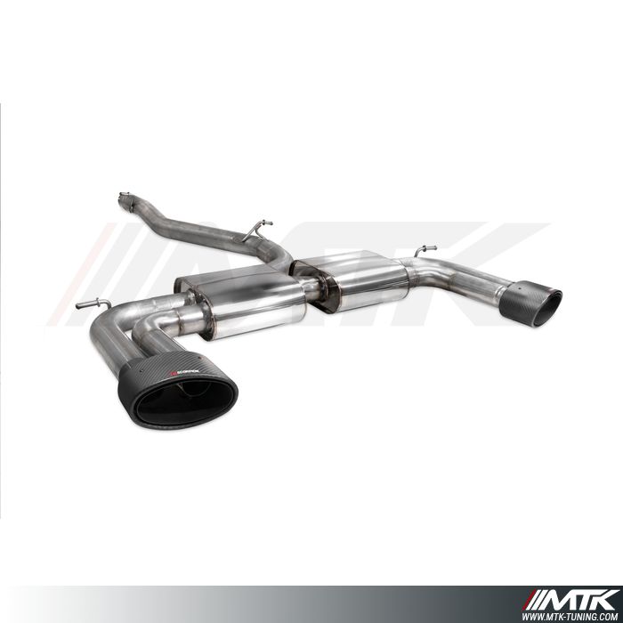 Catback avec tube intermédiaire  Audi S3 berline 8V